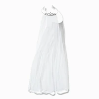 Claire's Club Special Occasion White Veil Crown