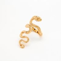 Gold-tone Snake Statement Ring