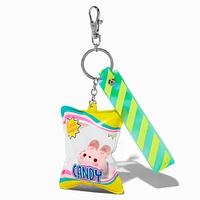 Snack Bunny Wristlet Keychain