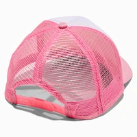 DIY Pink Trucker-Style Hat