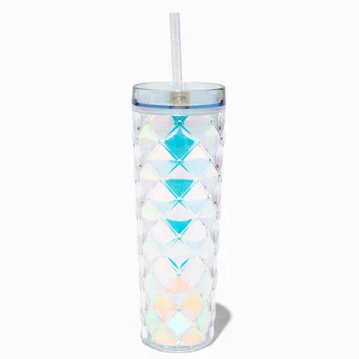 Holographic Quilted-Design Tumbler