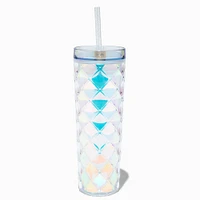 Holographic Quilted-Design Tumbler