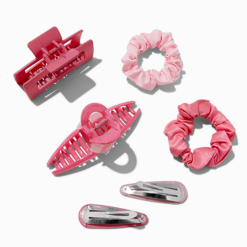 Mixed Scrunchie & Hair Clip Set