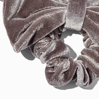 Orchid Gray Medium Velvet Hair Scrunchie