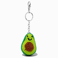 Happy Avocado Crocheted Keychain