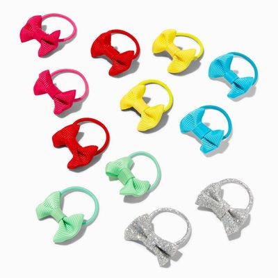 Claire's Club Kidcore Mini Bow Hair Ties - 12 Pack