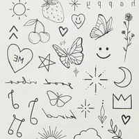 INKED2 Happiest Pack Temporary Tattoos