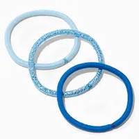 Mixed Blues Luxe Hair Ties - 12 Pack