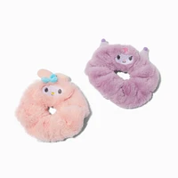 Hello Kitty® And Friends My Melody® & Kuromi® Furry Hair Scrunchies - 2 Pack