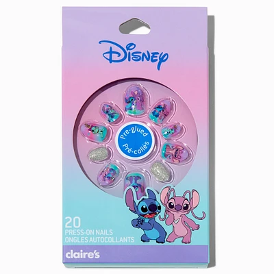 Disney Stitch Claire's Exclusive BFF Stiletto Press On Faux Nail Set - 20 Pack