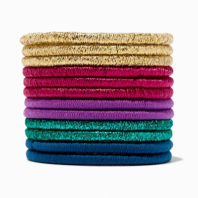 Mixed Jewel Tone Luxe Hair Ties