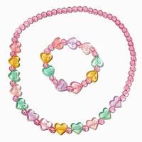 Claire's Club Candy Hearts Beaded Jewelry Set - 2 Pack