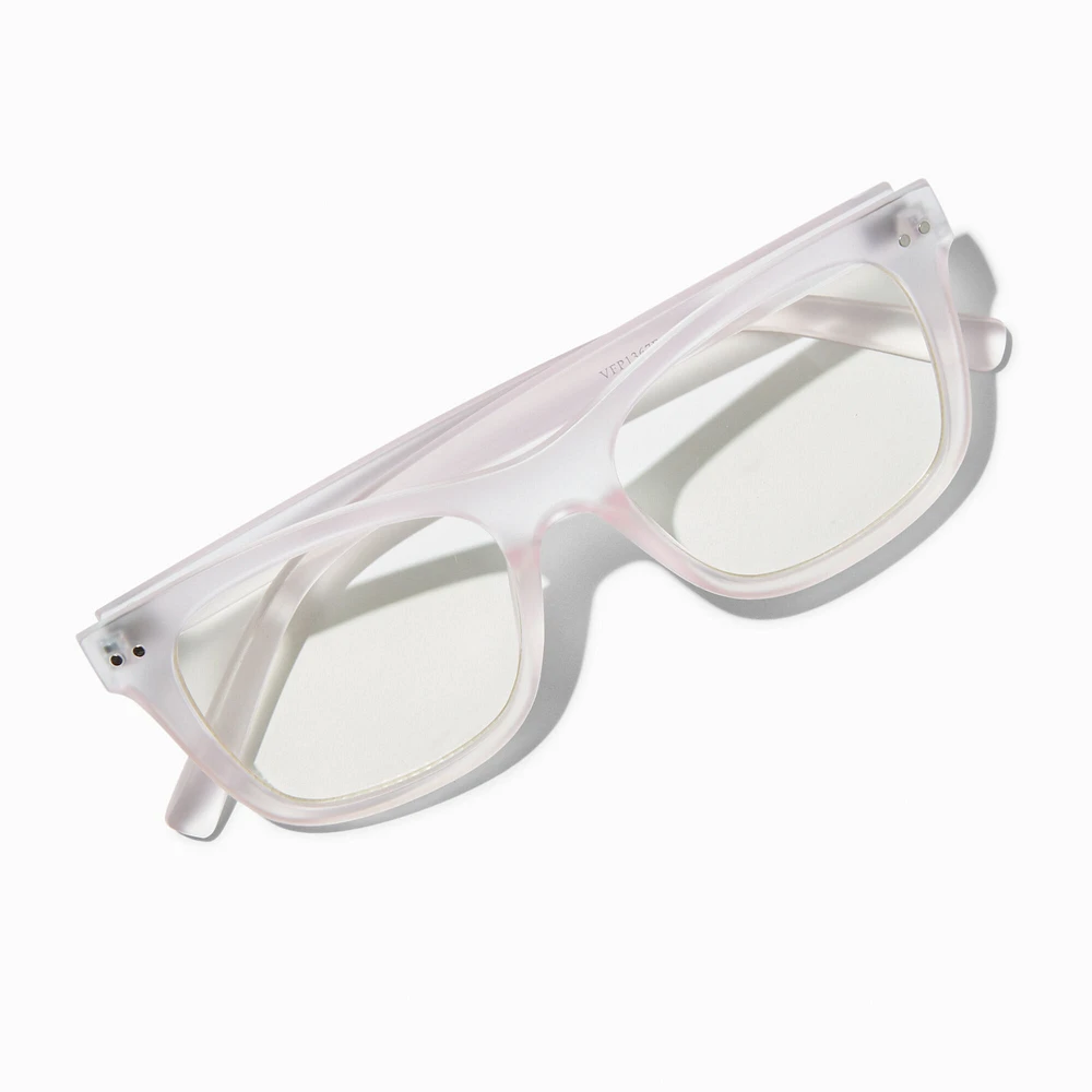 Light Rectangular Clear Lens Frames