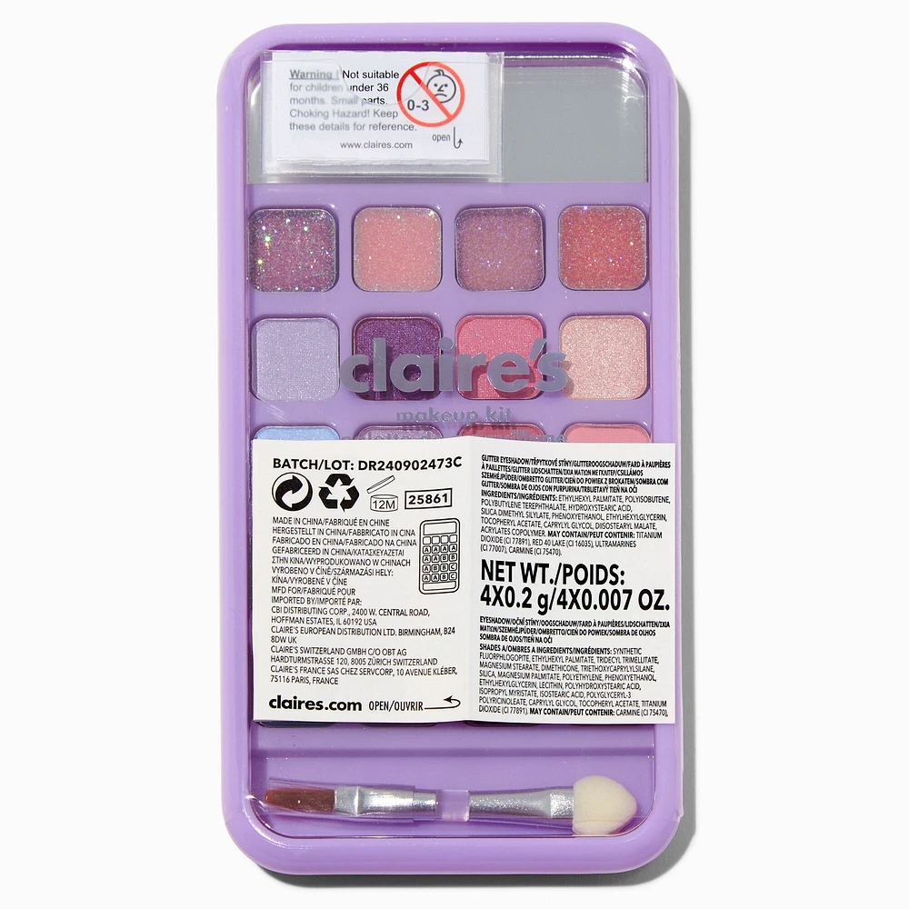 Y2K Unicorn Purple Bling Cellphone Makeup Palette