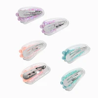 Claire's Club Daisy Shaker Snap Hair Clips - 6 Pack