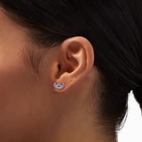 Sterling Silver Disney Stitch Enamel Stud Earrings