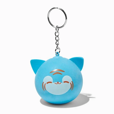 Blue Tiger Stress Ball Keychain