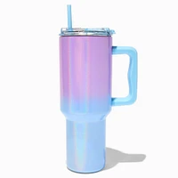 Blue & Purple Ombré Stainless Steel Handled Tumbler