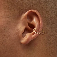 Gold-tone Twisted Multi-Strand Ear Cuff