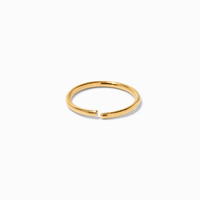 Gold 20G Titanium Hoop Nose Ring
