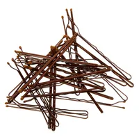 Large Bobby Pins - Brown, 30 Pack