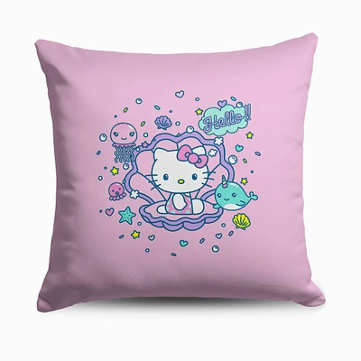 Hello Kitty® Seashell Printed Throw Pillow (ds)