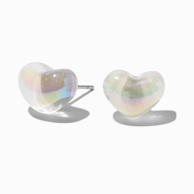 Pearl Heart Stud Earrings