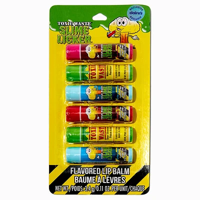 Toxic Waste® Slime Licker Claire's Exclusive Flavored Lip Balm Set - 6 Pack