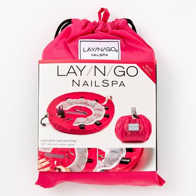 Lay-N-Go® Pink Quilted Cosmetic Bag
