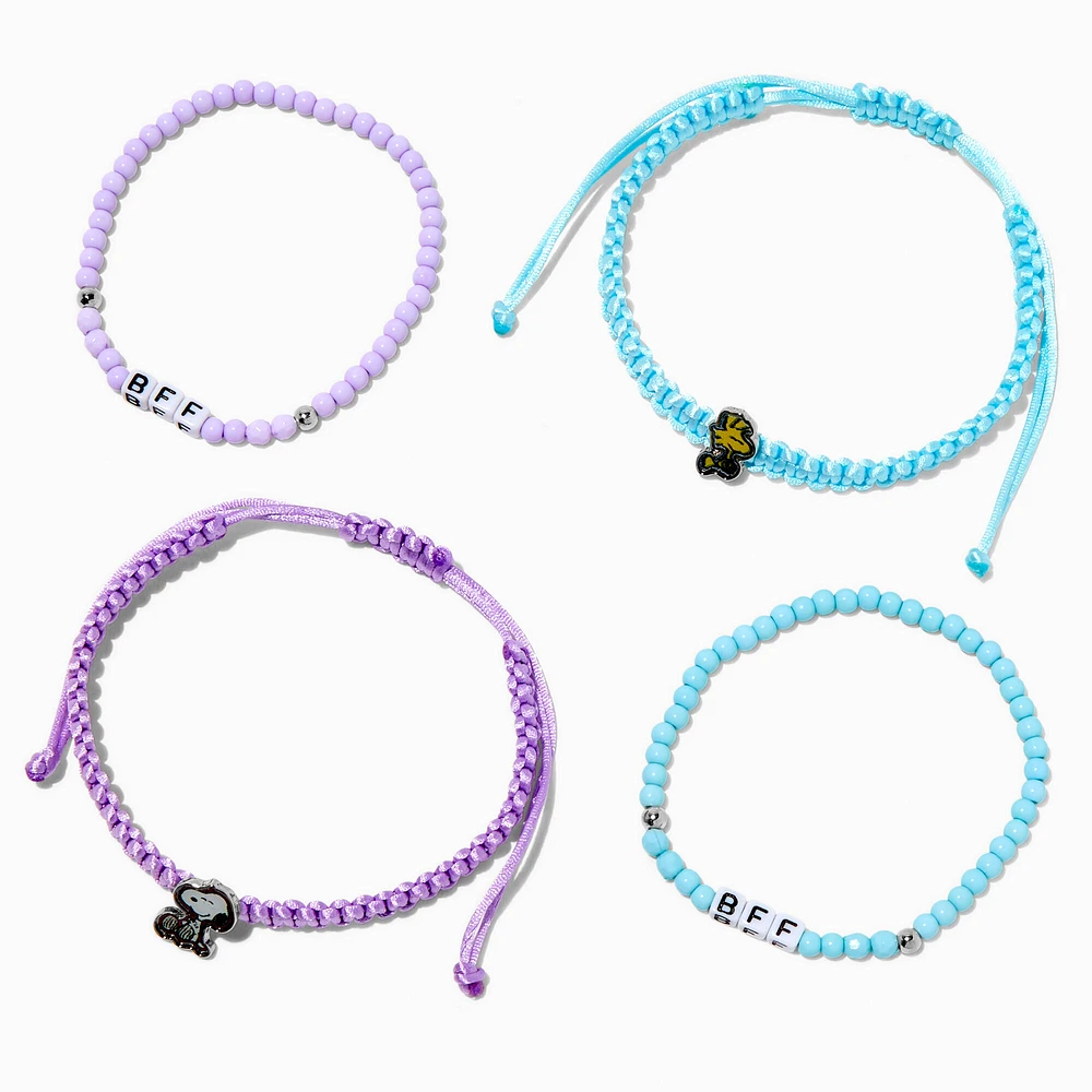 Peanuts™ Snoopy & Woodstock Best Friends Bracelet Set - 4 Pack