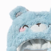 Claire's Club Fuzzy Blue Bear Headscarf