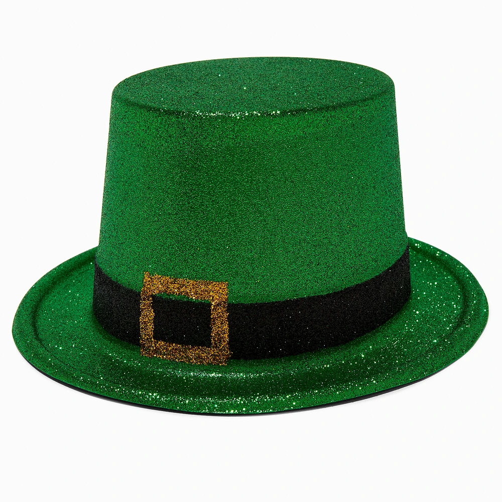 St. Patrick's Day Glitter Leprechaun Top Hat