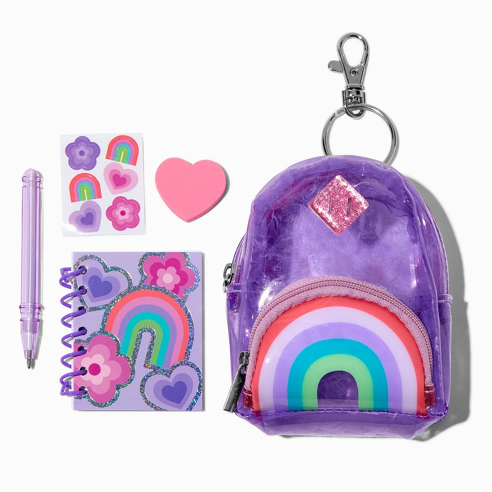 Rainbow 4'' Backpack Stationery Set