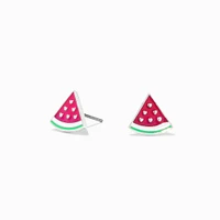 Pink UV Color-Changing Watermelon Stud Earrings