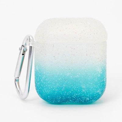 Mint Ombre Caviar Earbud Case Cover - Compatible with Apple AirPods