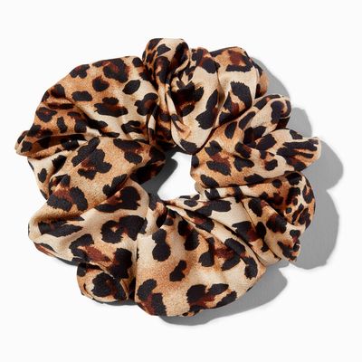 Giant Leopard Print Hair Scrunchie