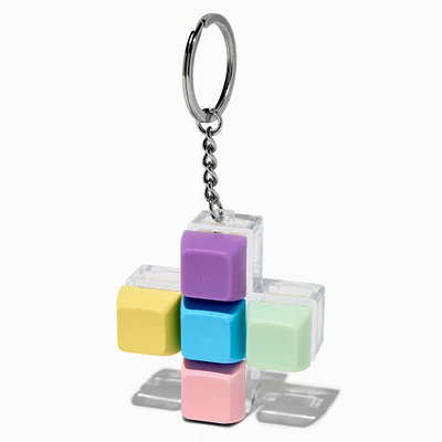 Pastel Click Fidget Toy Keychain