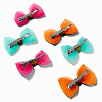 Claire's Club Chiffon Hair Bow Clips - 6 Pack
