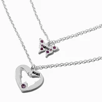 Best Friends Mama & Mini Butterfly Pendant Necklaces - 2 Pack