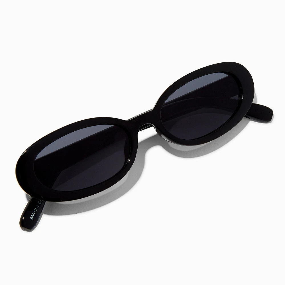 Black Oval Sunglasses