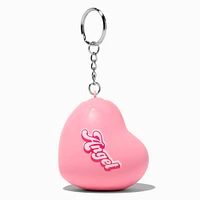 Angel Pink Heart Stress Ball Keychain