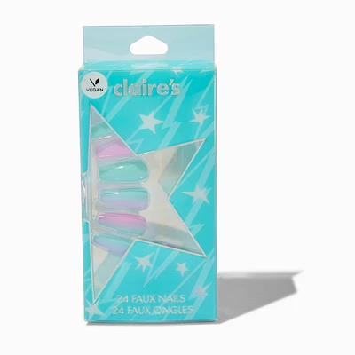 Ombre Star Squareletto Vegan Faux Nail Set - 24 Pack