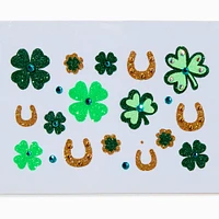 St. Patrick's Day Shamrock Icon Body Stickers