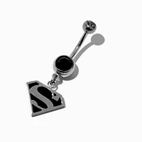 DC Comics™ Superman™ Stainless Steel Logo 14G Belly Bar