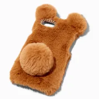 Furry Brown Bear Protective Phone Case