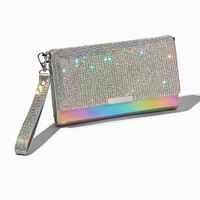 Holographic Crystal Crossbody Wallet