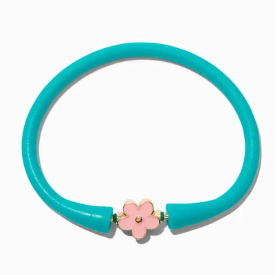 Mint Flower Silicone Bracelet