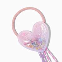 Claire's Club Pastel Shaky Heart Faux Hair Tie