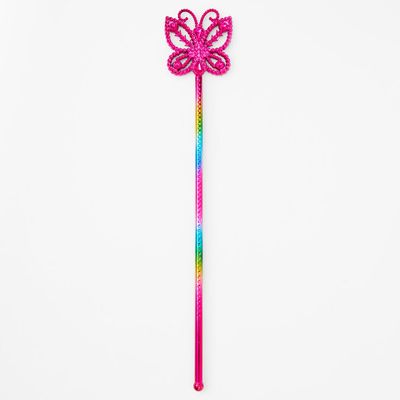 Claire's Club Neon Rainbow Butterfly Wand