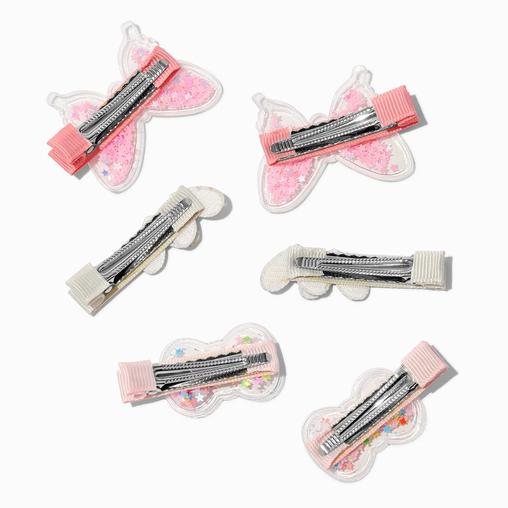 Claire's Club Mixed Shaker Hair Clips - 6 Pack